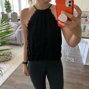 Honey Belle black tank with fun detail